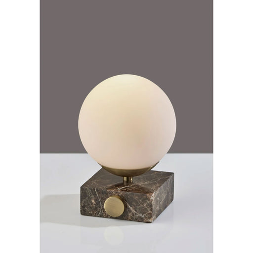Adesso Globe Table Lantern Brown Marble (AF49459)