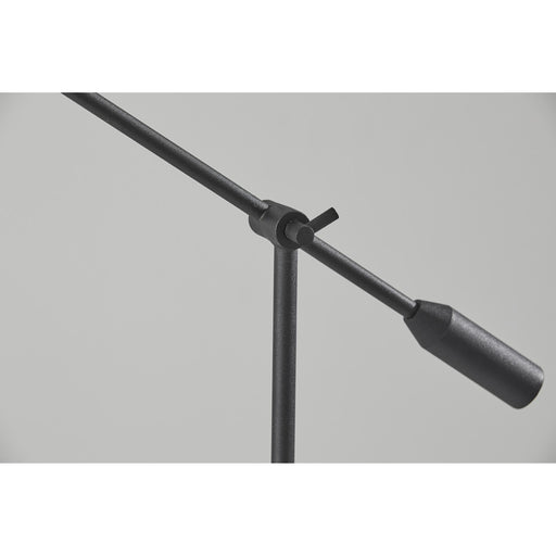 Adesso Grover LED Floor Lamp Black Metal With Frosted Plastic Diffuser (2151-01)