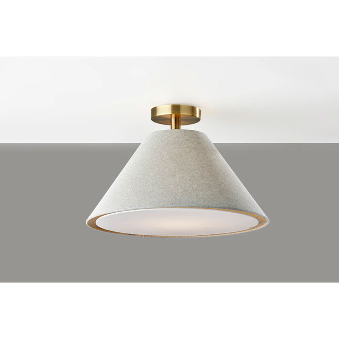 Adesso Hadley Flush Mount Antique Brass (5010-03)