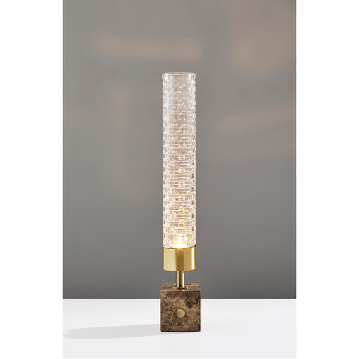 Adesso Harriet LED Table Lantern Antique Brass (3697-21)