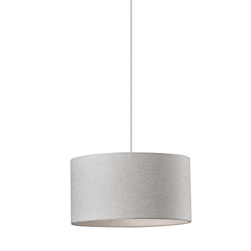 Adesso Harvest Drum Pendant White Textured Fabric White Textured Fabric (4001-02)