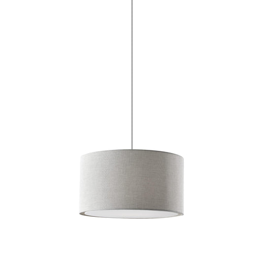 Adesso Harvest Large Drum Pendant White Textured Fabric White Textured Fabric (4003-02)