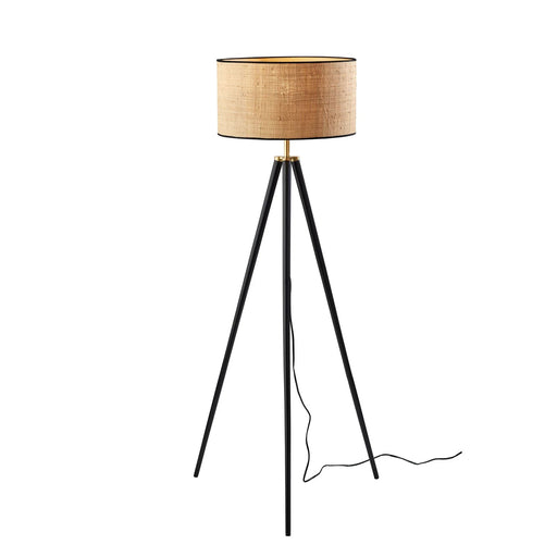 Adesso Jackson Floor Lamp Black Wood (3769-01)