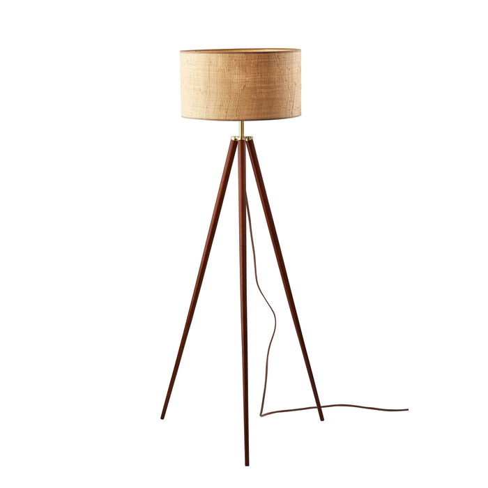 Adesso Jackson Floor Lamp Walnut Wood (3769-15)