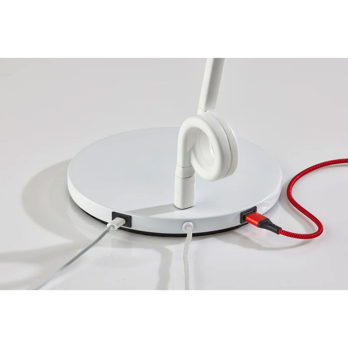 Adesso Knot LED Desk Lamp White (AD9102-02)
