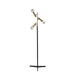 Adesso Melvin LED Floor Lamp Black And Antique Brass (3552-21)