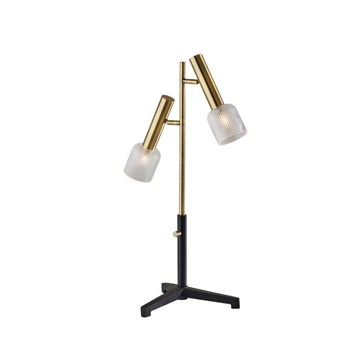Adesso Melvin LED Table Lamp Black And Antique Brass (3551-21)
