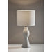 Adesso Naomi Table Lamp White Speckled Ceramic (1555-02)