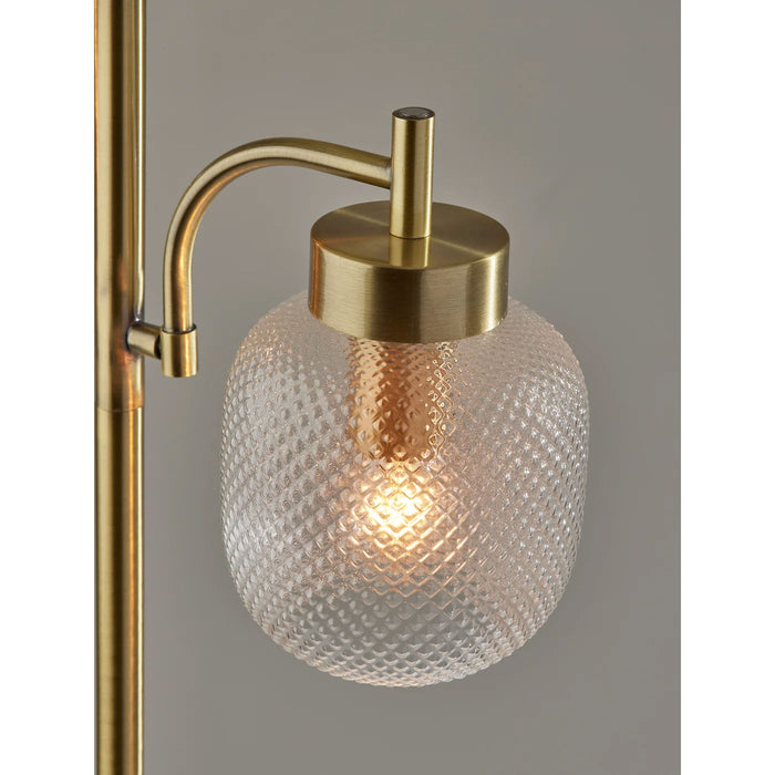 Adesso Natasha Floor Lamp Antique Brass (3919-21)