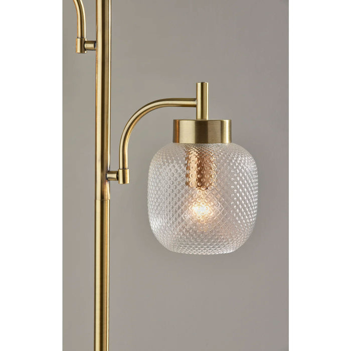 Adesso Natasha Floor Lamp Antique Brass (3919-21)