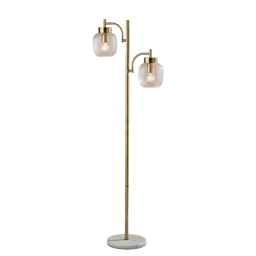 Adesso Natasha Floor Lamp Antique Brass (3919-21)