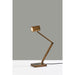 Adesso Newman Task Lamp With Wireless Charging Lacquered Burnished Brass Finish (10036311LBB)