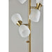 Adesso Nina LED Floor Lamp Antique Brass (3863-21)