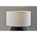 Adesso Noelle Table Lamp White Textured Ceramic (1559-02)