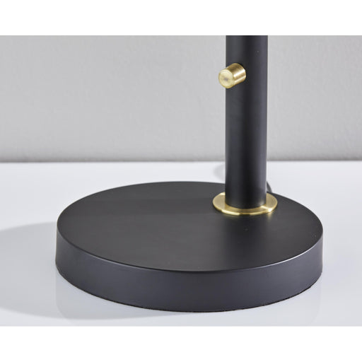 Adesso Oscar Adjustable Desk Lamp Black With Antique Brass Black With Antique Brass Accent (4282-01)