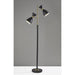 Adesso Oscar Tree Lamp Black With Antique Brass Black With Antique Brass Accent (4285-01)