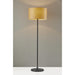Adesso Oslo Floor Lamp Matte Black Cherry Wood Veneer (6237-12)