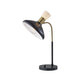 Adesso Patrick Desk Lamp Black With Brass Accents With Metal/Glass Shade (3758-01)