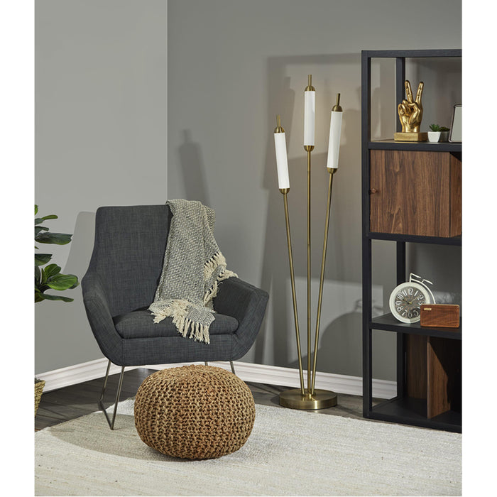 Adesso Pierce LED Floor Lamp Antique Brass (4404-21)