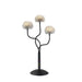 Adesso Pom Pom Rgb LED Table Lamp Black With Aluminum Metal Wire Globe Shade (4510-01)