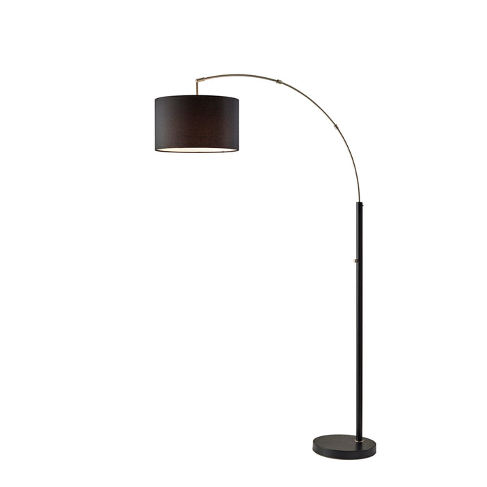 Adesso Preston Arc Lamp Black And Brushed Steel (4012-01)