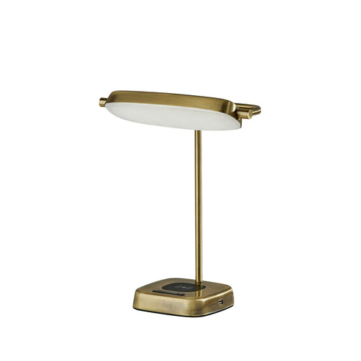 Adesso Radley LED AdessoCharge Desk Lamp With Smart Switch Antique Brass (4032-21)