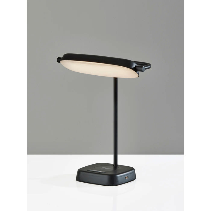 Adesso Radley LED AdessoCharge Desk Lamp With Smart Switch Black (4032-01)