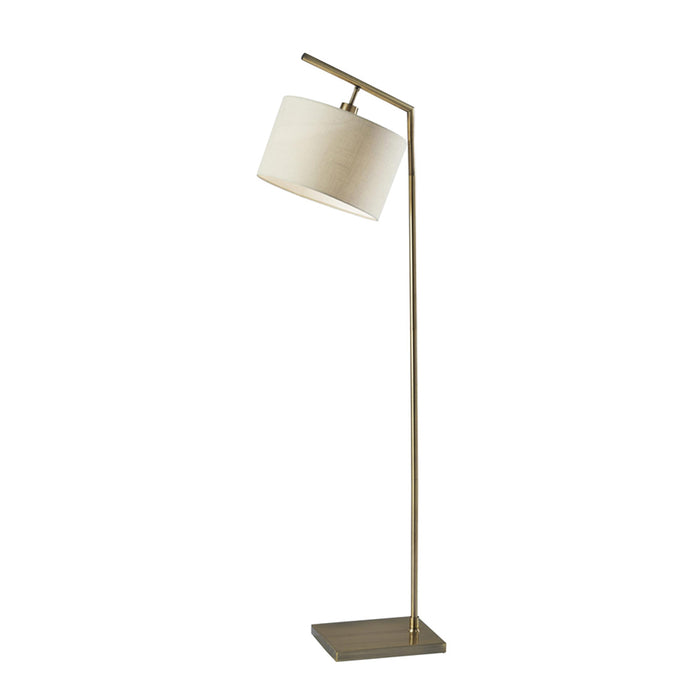 Adesso Reynolds Floor Lamp Antique Brass (1565-21)