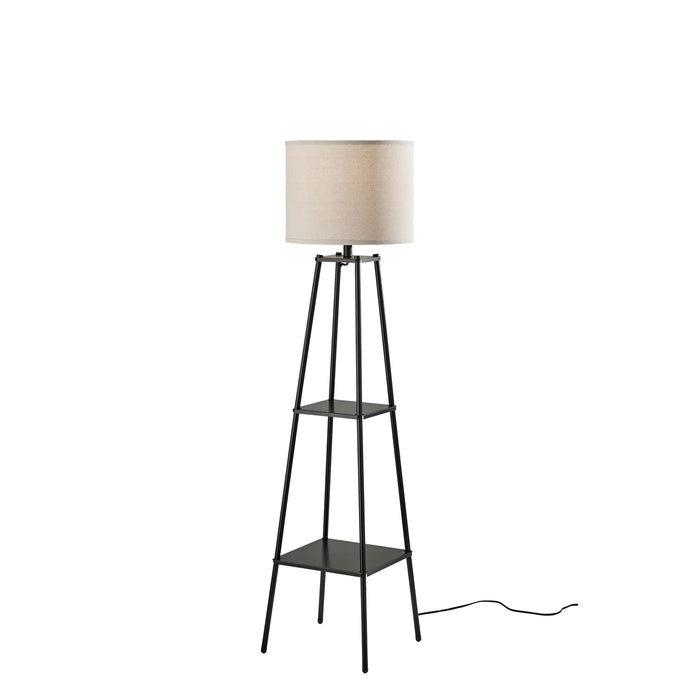 Adesso Simplee Adesso Adrian Shelf Floor Lamp Black (SL1173-01)