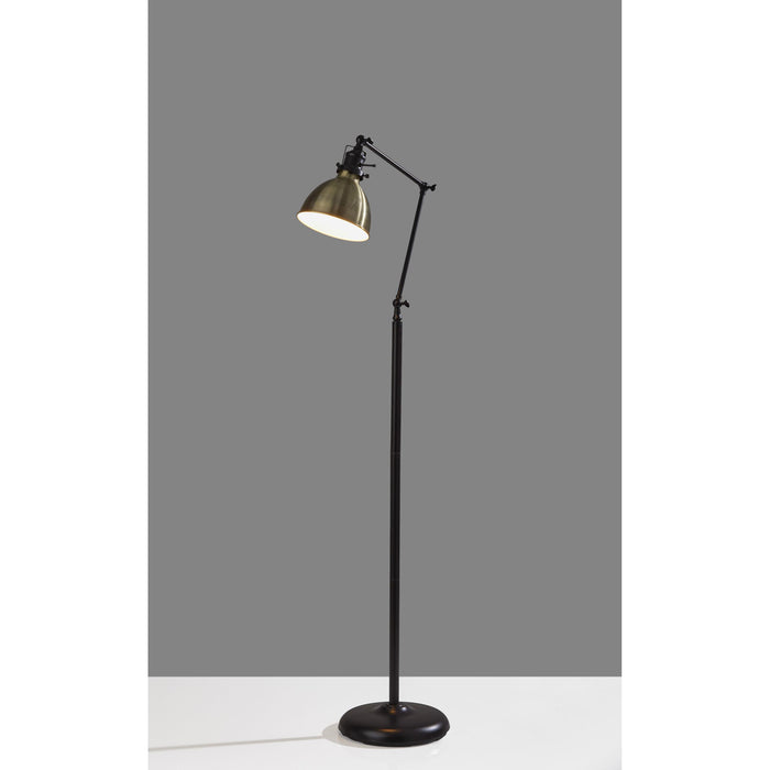 Adesso Simplee Adesso Alden Floor Lamp Antique Bronze And Antique Brass Antique Brass (SL3708-26)