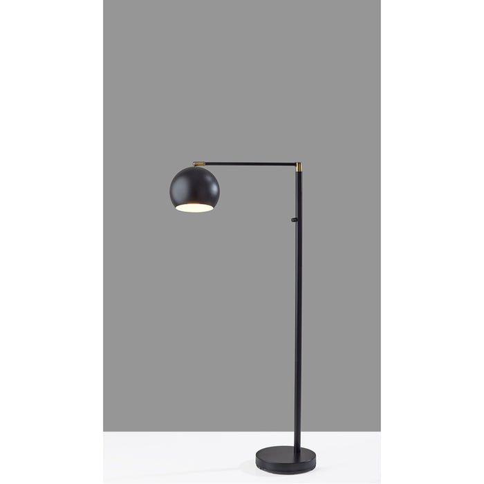 Adesso Simplee Adesso Ashbury Floor Lamp Black And Antique Brass (SL4916-01)