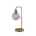 Adesso Simplee Adesso Barnett Globe Table Lamp Antique Brass Clear Globe Textured Glass (SL3711-21)