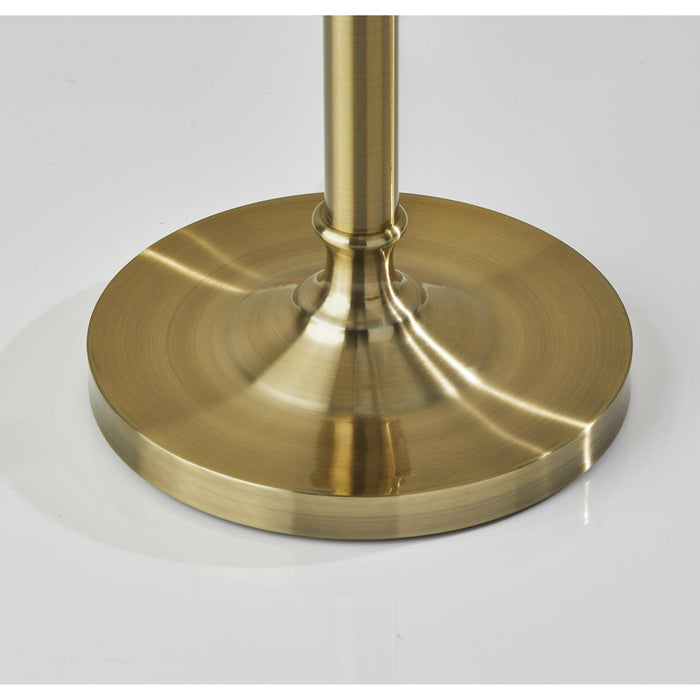 Adesso Simplee Adesso Barton Floor Lamp Antique Brass Oatmeal Linen (SL1166-21 )
