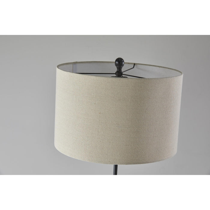 Adesso Simplee Adesso Barton Floor Lamp Antique Bronze Oatmeal Linen (SL1166-26 )