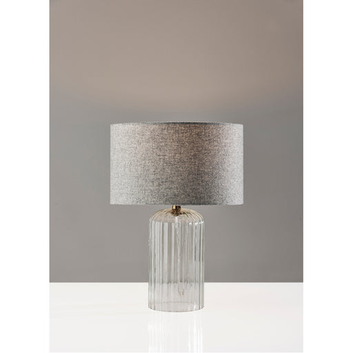 Adesso Simplee Adesso Carrie Small Table Lamp Clear Ribbed Glass (SL3715-03)