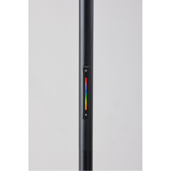 Adesso Simplee Adesso Cole LED Color Changing Wall Washer Floor Lamp Matte Black 80 CRI 3000K 700Lm RGB (SL4920-01)