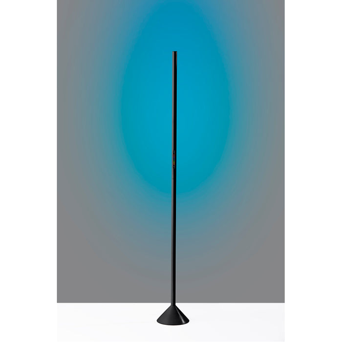 Adesso Simplee Adesso Cole LED Color Changing Wall Washer Floor Lamp Matte Black 80 CRI 3000K 700Lm RGB (SL4920-01)