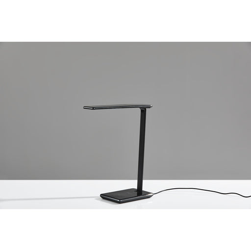 Adesso Simplee Adesso Declan LED Adesso Charge Wireless Charging Multi-Function Desk Lamp Glossy Black Plastic (SL4904-01)
