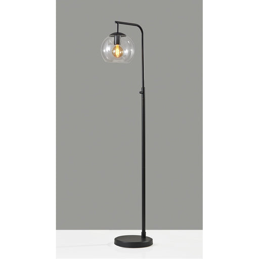 Adesso Simplee Adesso Globe Floor Lamp Black With Clear Glass (AF47013-01)