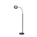 Adesso Simplee Adesso Holmes LED Magnifier Floor Lamp With Smart Switch Brushed Steel And Black (SL4925-01)