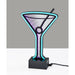 Adesso Simplee Adesso Infinity Neon Martini Glass Table/Wall Lamp Black (SL3718-01)
