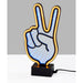 Adesso Simplee Adesso Infinity Neon Peace Sign Table/Wall Lamp Black (SL3719-01)