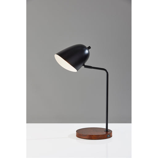 Adesso Simplee Adesso Jude Desk Lamp Black And Walnut (SL4918-01)
