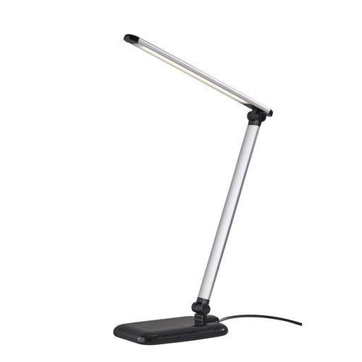 Adesso Simplee Adesso Lennox LED Multi-Function Desk Lamp Matte Silver And Glossy Black Plastic (SL4903-01)