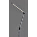 Adesso Simplee Adesso Lennox LED Multi-Function Floor Lamp Black And Silver-Black Base -Silver Plastic Shade (SL4907-01)