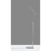 Adesso Simplee Adesso Lennox LED Multi-Function Floor Lamp Black And Silver-White Base -Silver Plastic Shade (SL4907-02)