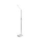 Adesso Simplee Adesso Lennox LED Multi-Function Floor Lamp Black And Silver-White Base -Silver Plastic Shade (SL4907-02)