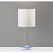 Adesso Simplee Adesso Mia Color Changing Table Lamp White Base Brushed Steel White Fabric (SL4905-02)