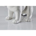 Adesso Simplee Adesso Sunny Dog Table Lamp White Ceramic With Brushed Steel Neck Textured White Fabric (SL3706-02)