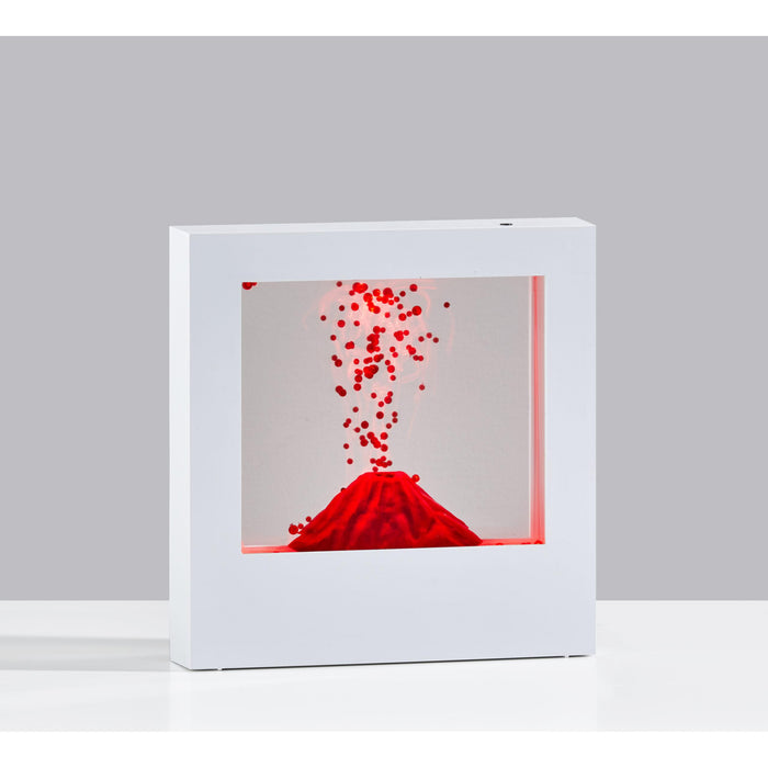 Adesso Simplee Adesso Volcano Light Box White Clear Plastic (SL3983-02)